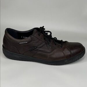 Mephisto Men's Dark Brown Leather Lace-Up Casual Shoe